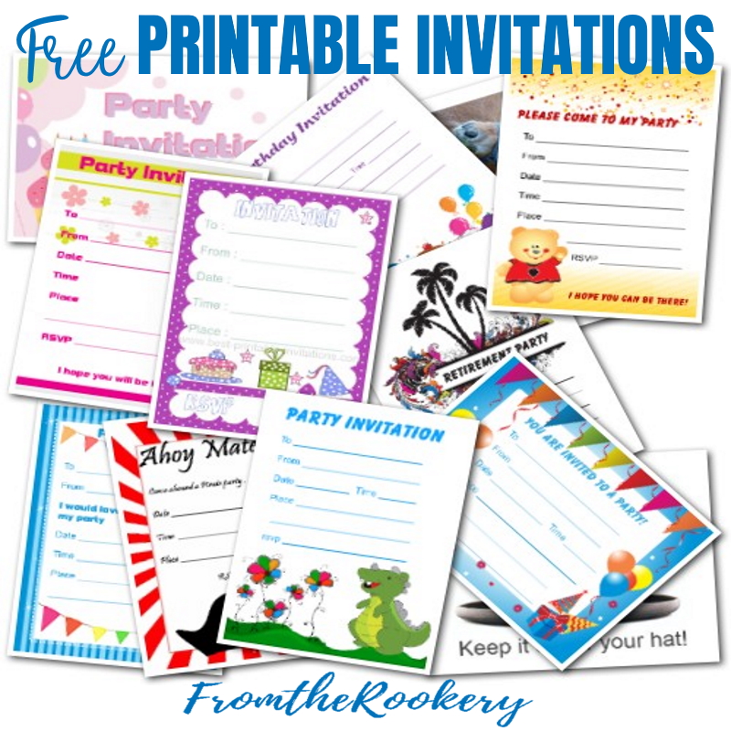 Free Printable Photo Invitations