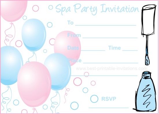 spa-party-invitations