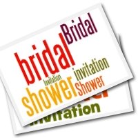 Free printable bridal  invitations - simple flower designs