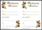 Printable Thanksgiving Invitation Card Thumbnail