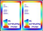 1st birthday party invitations thumbnail