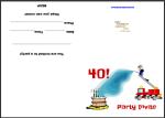 40th Birthday Party Invitation Ideas