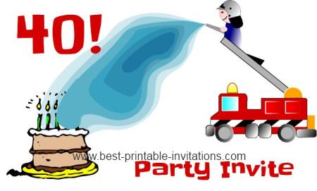 Funny 40th Birthday Invitation Ideas