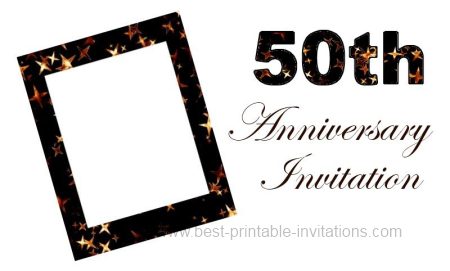 Printable 50th Anniversary Invitation