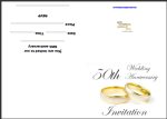 Prntable 50th Anniversary Invitations