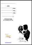 50th Wedding Anniversary Invite Card