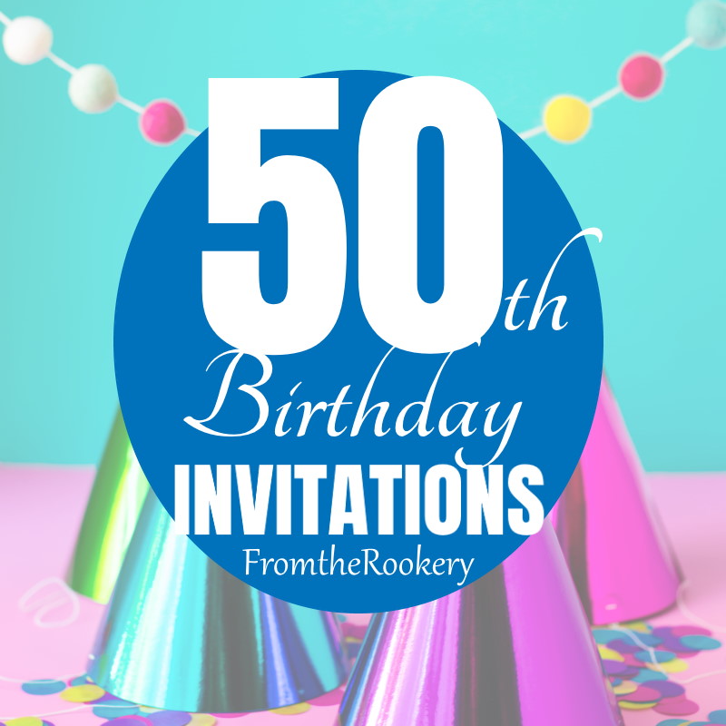 50th Birthday Invitations