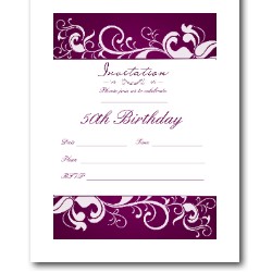 Image Result For Free Printable 50th Birthday Invitations