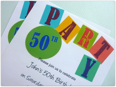 50th Birthday Printable Invite