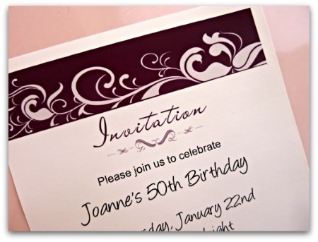 50th Birthday Party Printable Invite