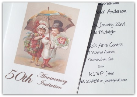 Printable 50th Wedding Anniversary Invitation