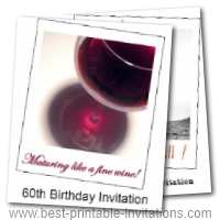 60th Birthday Party Invites