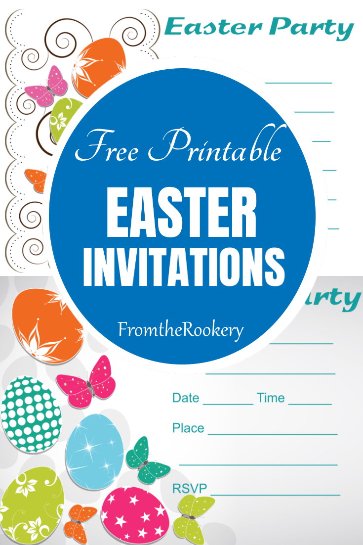 Free Printable Easter Party Invitation Templates