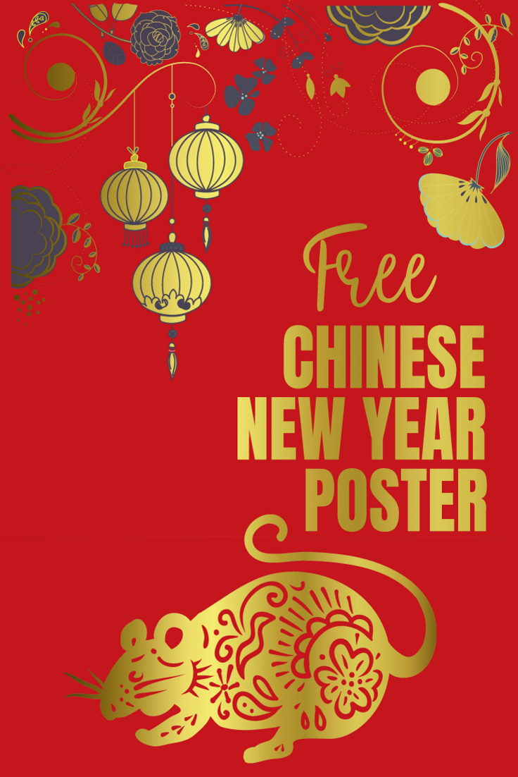 Chinese New Year Poster - 2020 Year of the Rat design