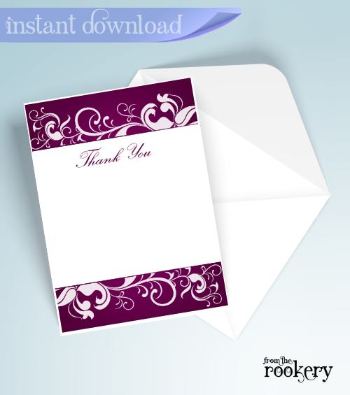Free Printable Anniversary Thank You Cards
