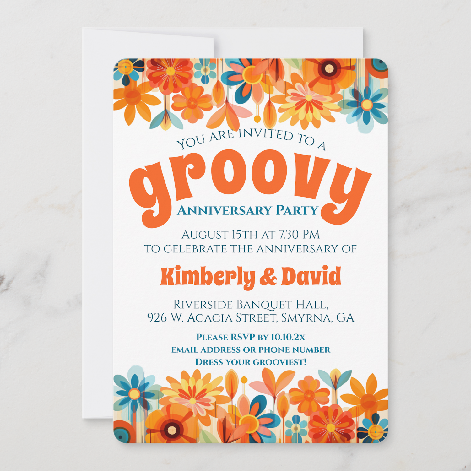 ZL 50th Wedding Anniversary Groovy