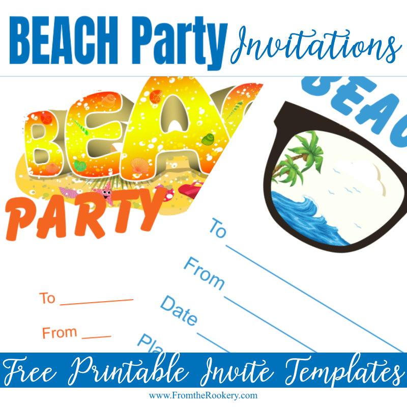 Beach Party Invitation