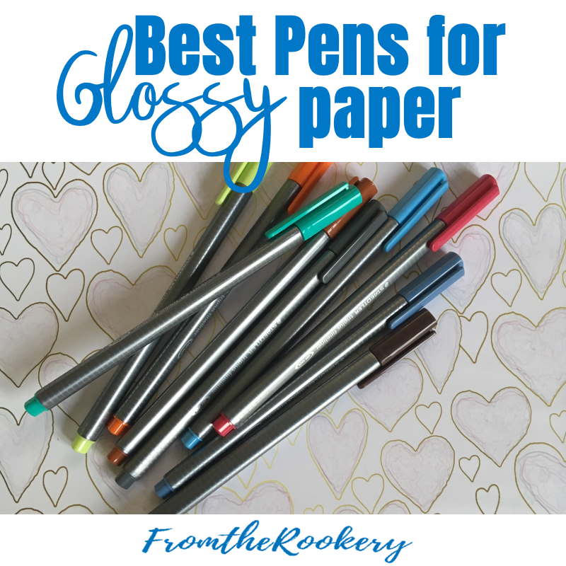 best pens for writing on glossy paper