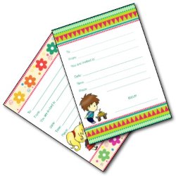Boy and Girl Party Invitations - Free Printables