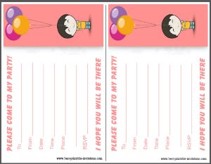 Kids Birthday Invitations Free