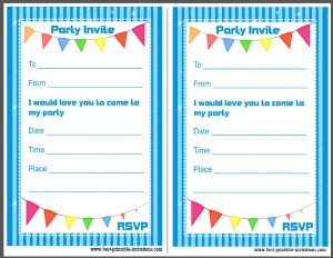 Free Birthday Invitations - Printable