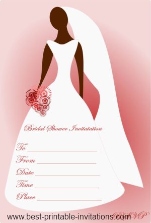 Free Printable Bridal Shower Invitations - Blank Bridal Shower Invites