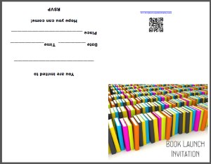 Printable Book Launch Invitation