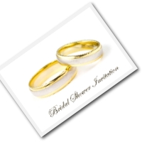 bridal invitation - wedding rings