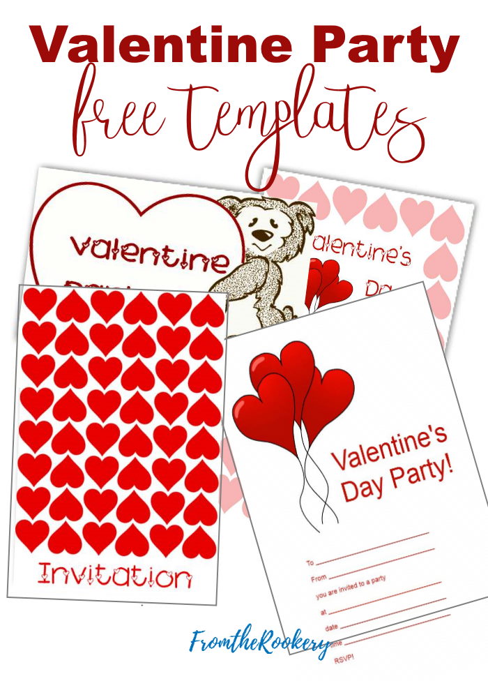 Valentine Day Party Invitations Free Printable