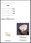 Calla Lily Wedding Invitation Card Thumbnail