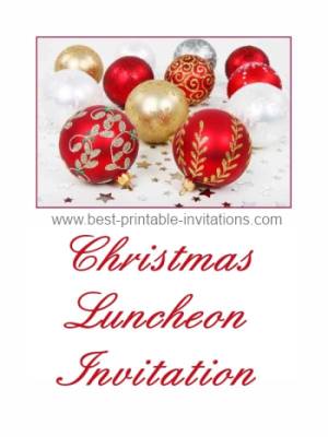 Christmas Lunch Invitation