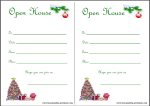 Free printable christmas open house invitations