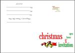 Free printable christmas open house invitations thumbnail