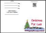 Christmas Pot Luck Invitation - thumbnail