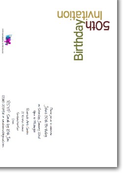 50th birthday party invites