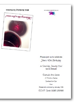 Funny Custom 40th Birthday Invitations