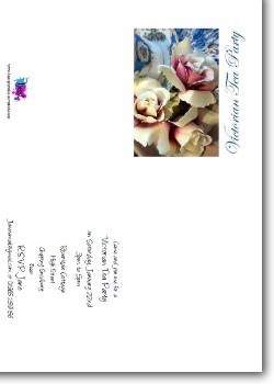 Personalized Victorian Tea Party Invitations