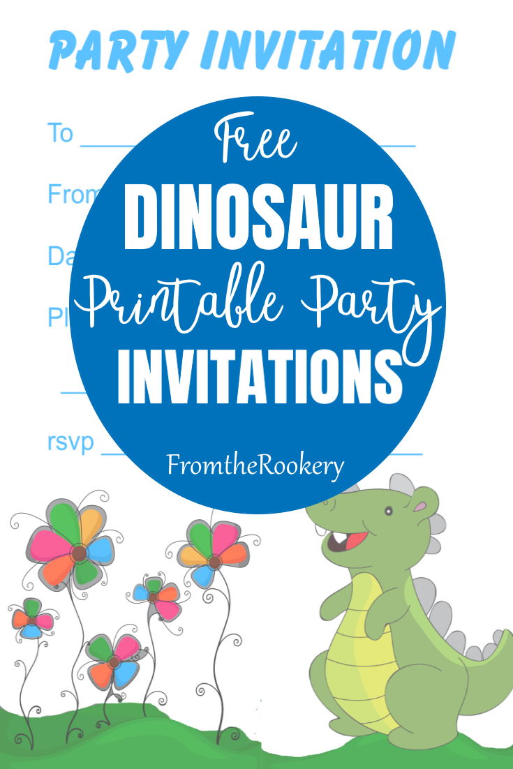 Dinosaur Party Invitations