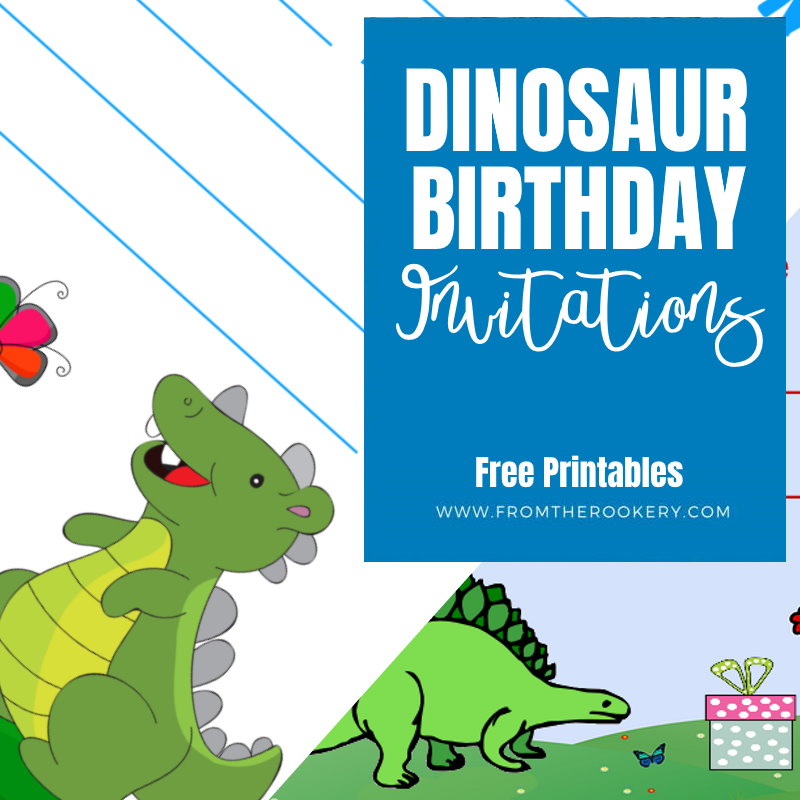 dinosaur birthday invitations