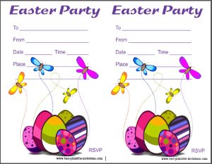 Printable Easter Party Invites