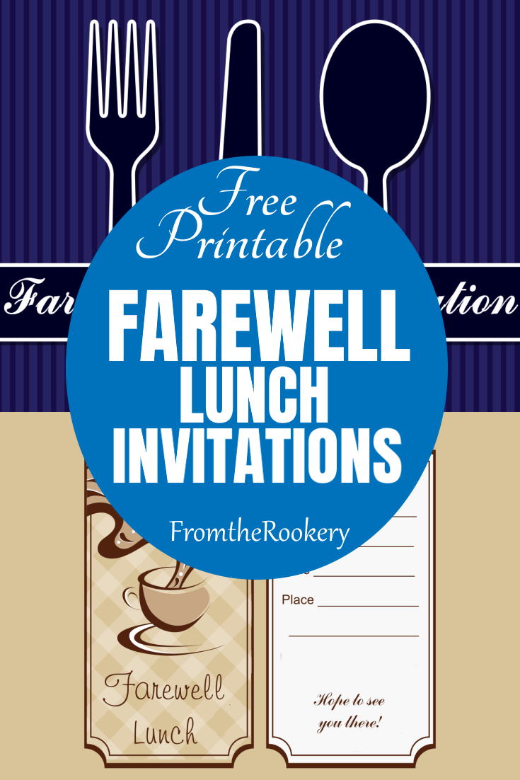 Free Printable Farewell Invites
