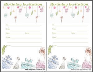 Birthday Party Invitation - Free Printable