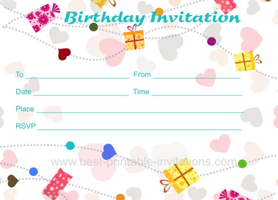 Free Birthday Invitation