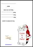 Free Christmas party invitations thumbnail - Santa