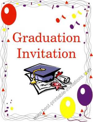 Free Printable Graduation Invitation Free Printable Graduation Invitation