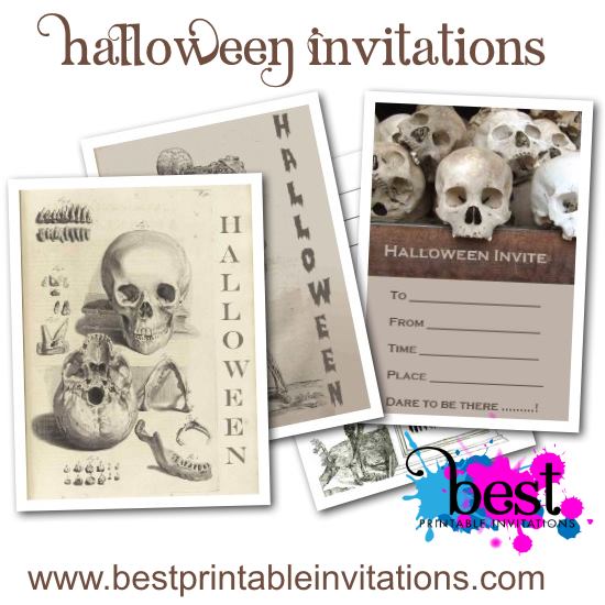 Fabulous free printable Halloween invitations