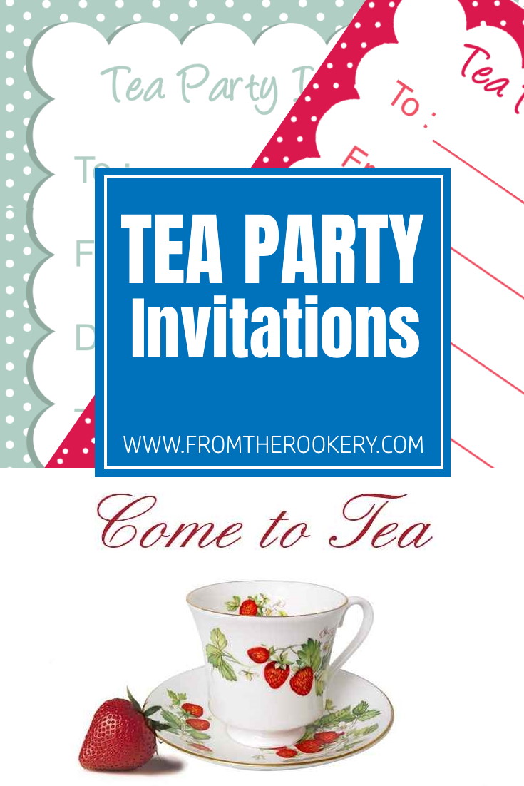 Tea Party Invitation Templates