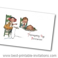 Free Printable Thanksgiving Invitation