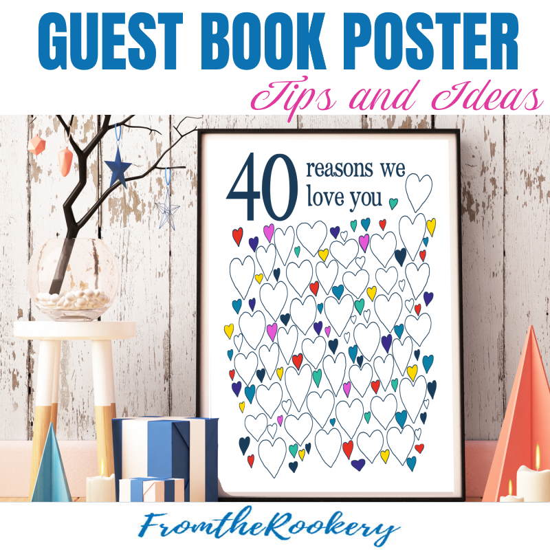Guest book poster tips