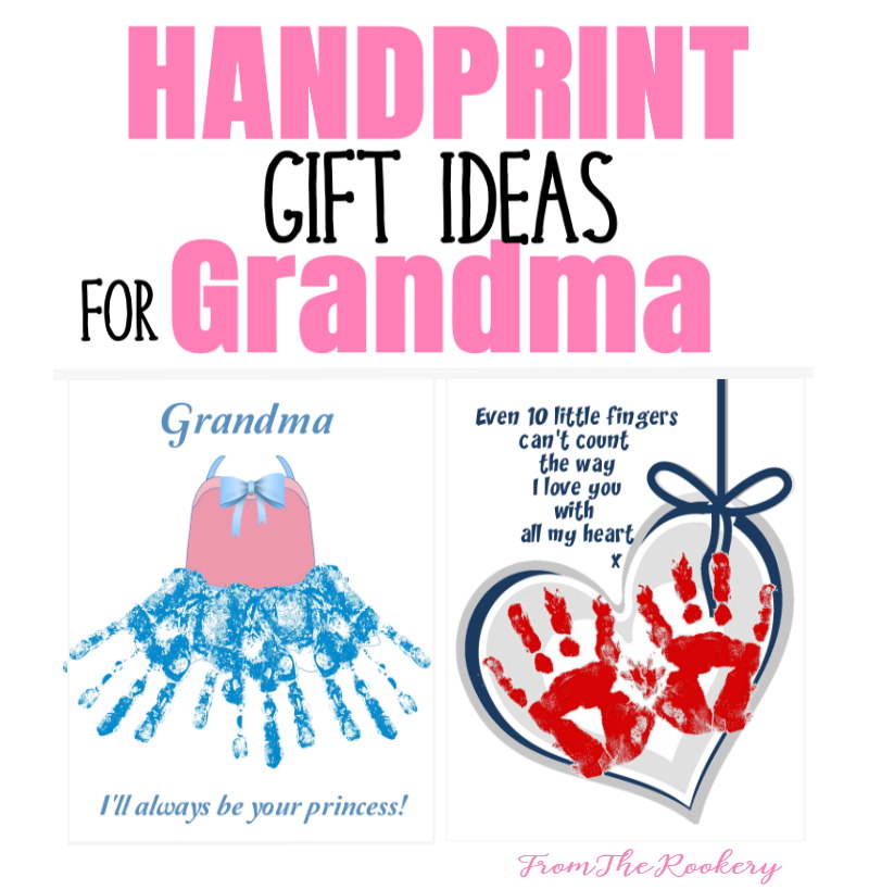 Handprint gift ideas for grandmothers